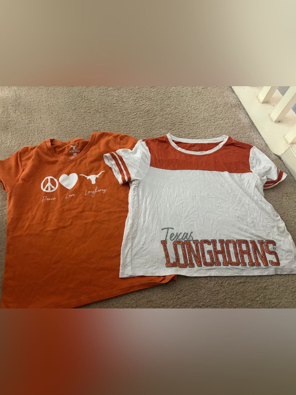 Texas Longhorns Orange and White Girls' Tee bundle